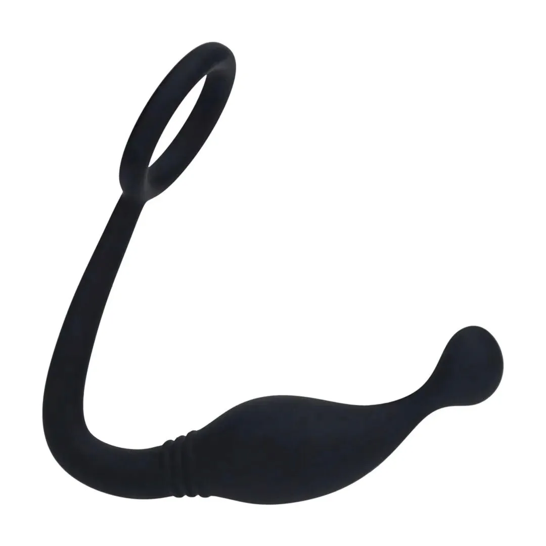 silicone-cockring-with-prostate-stimulator-m-black