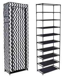 szafka-tekstylna-na-buty-lea-zebra-czarno-biala