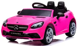 mercedes-slc-300-rozowy-piankowe-kola-eva-miekki-fotelik-licencja-akumulat