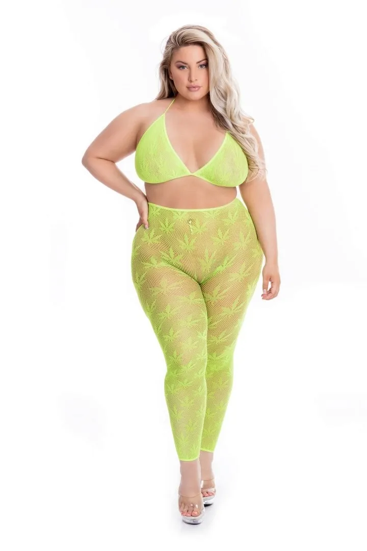 all-about-leaf-bra-set-grn-plus-size