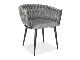 krzeslo-tapicerowane-welurowe-do-jadalni-salonu-glamour-szary-welur-czarne