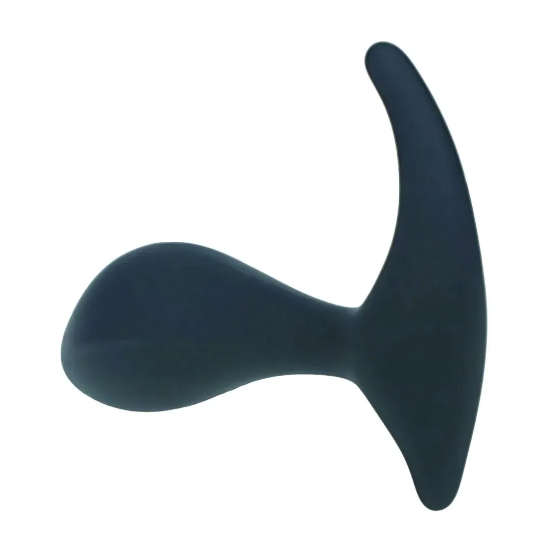 single-ripple-silicone-prostate-massager-black