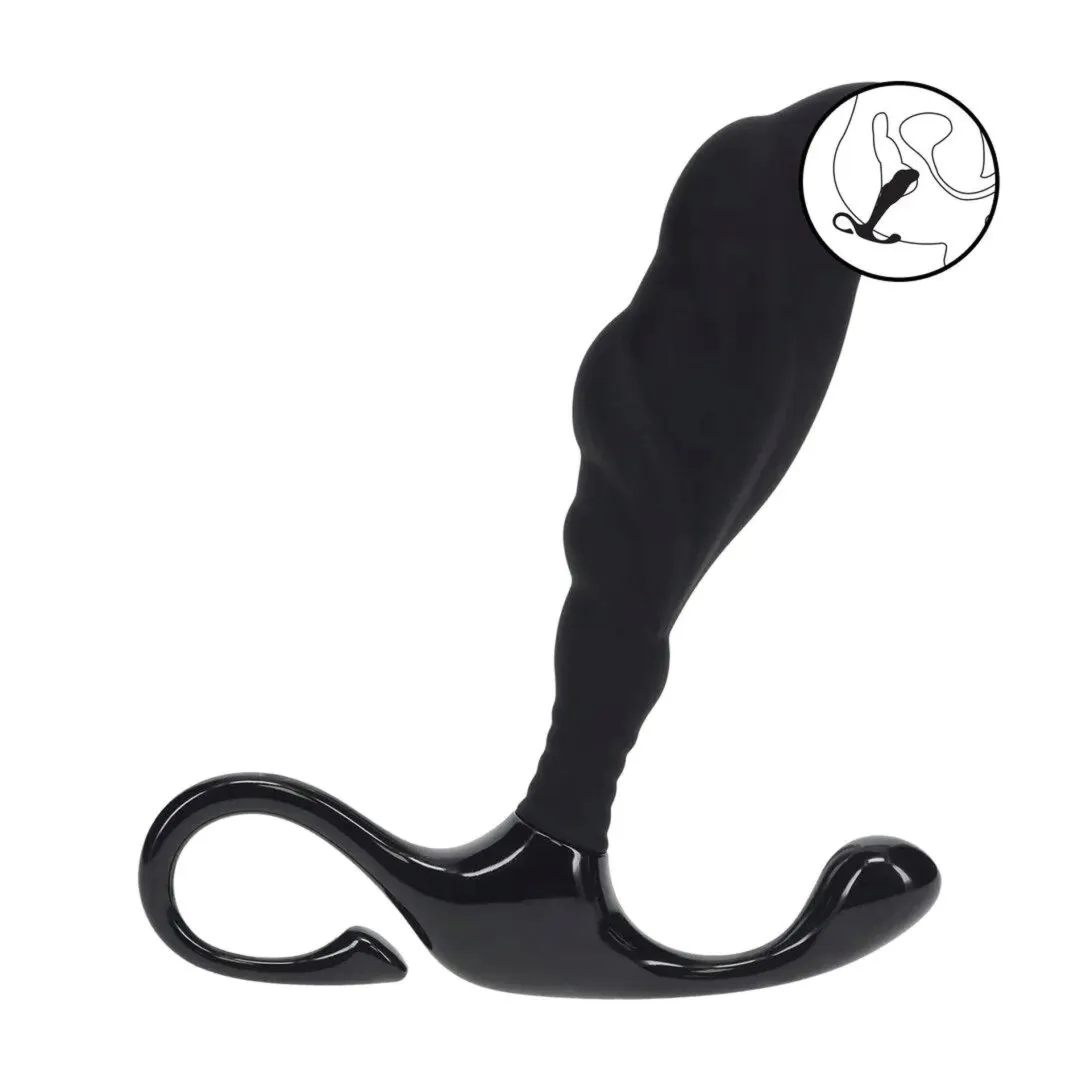 rippled-with-hard-loop-silicone-prostate-massager-s-black