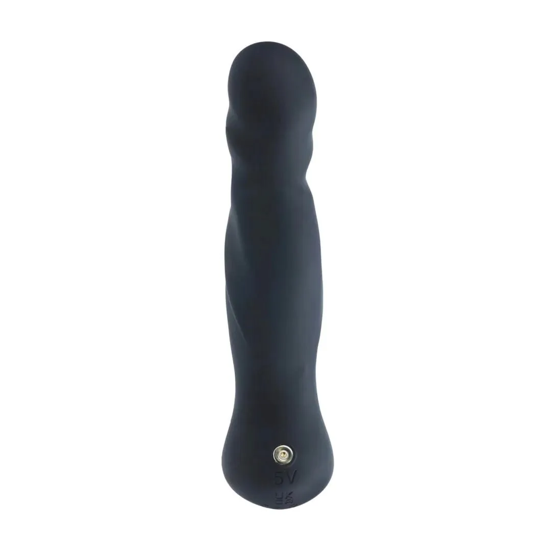 vibrating-and-thrusting-silicone-prostate-massager-black