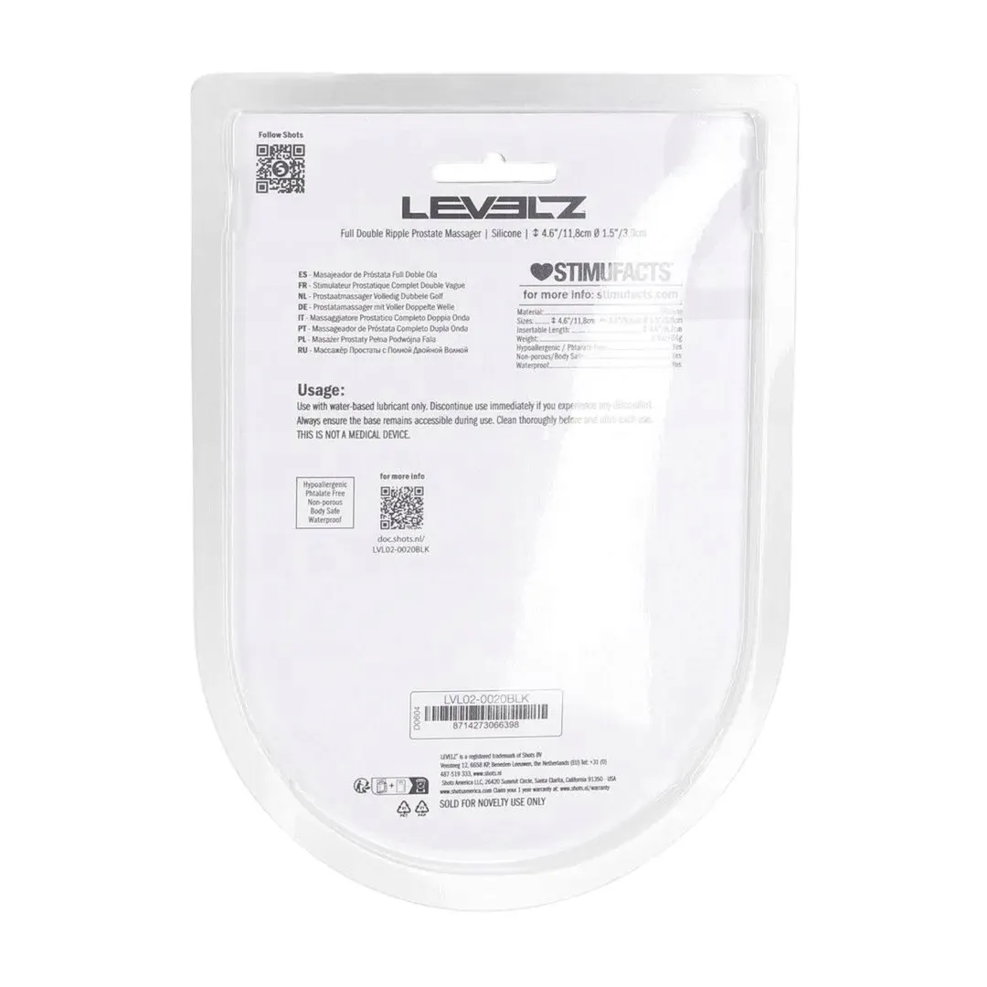 full-double-ripple-silicone-prostate-massager-black