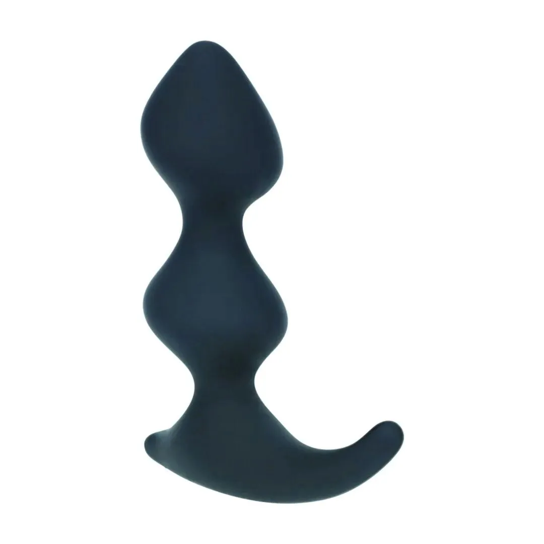 full-double-ripple-silicone-prostate-massager-black