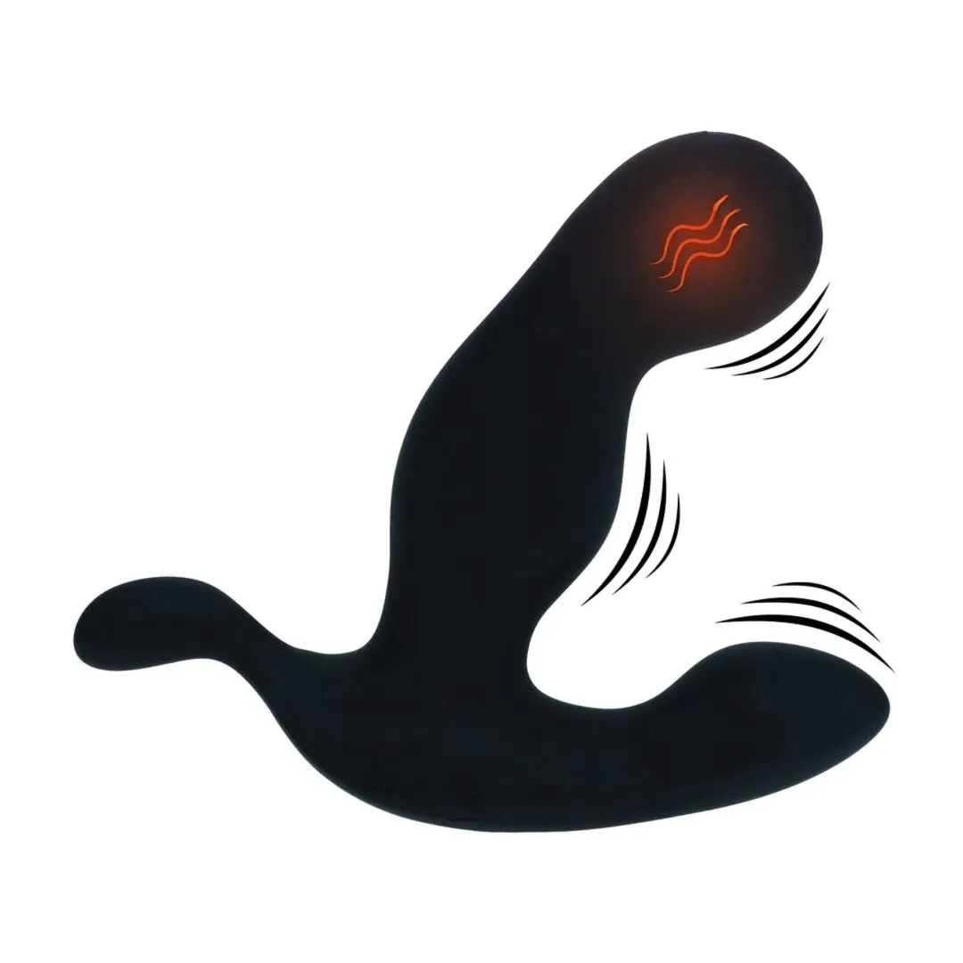 heating-and-vibrating-silicone-prostate-stimulator-black