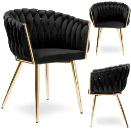 krzeslo-welurowe-plecione-cofton-gold-velvet-czarne