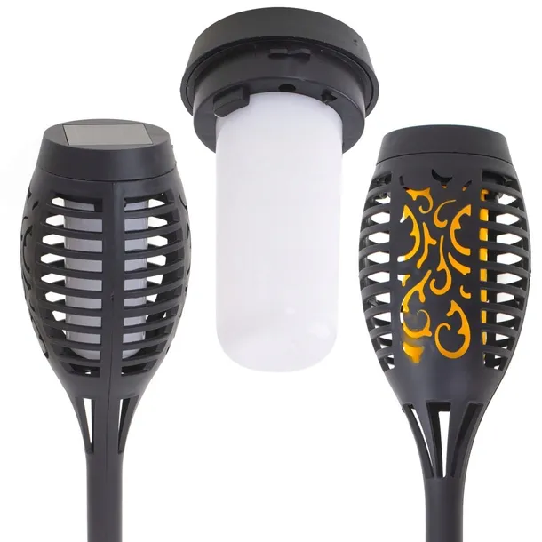 lampy-solarne-ogrodowe-pochodnie-12led-4szt-stan-opakowania-oryginalne