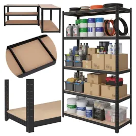 regal-magazynowy-200kg-5-poziomow-205x120x45-cm-1000-kg-czarny