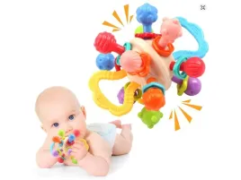 kolorowa-zabawka-sensoryczna-gryzak-grzechotka-kula-gryzaki-wypustki