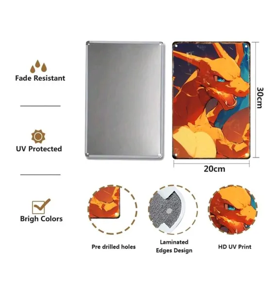metalowy-obraz-20x30-pokemon-charizard-format-pionowy
