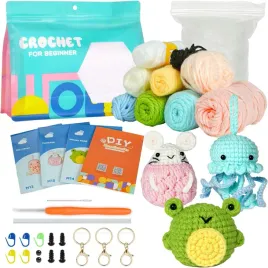 duzy-zestaw-szydelkowanie-diy-prezent-dla-dziecka-zwierzatka-zabawa-nauka