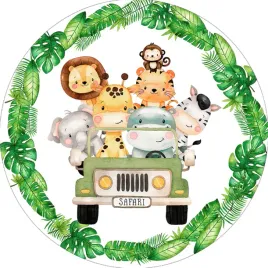 oplatek-waflowy-gruby-na-tort-napis-gratis-safari-zwierzeta-dzungla-lew