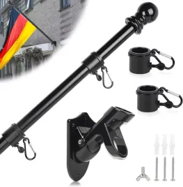 maszt-na-flage-uchwyt-scienny-czarny-maszt-na-flage-15m-stal-nierdzewna