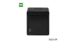 hermes-gniazdo-natynkowe-pojedyncze-z-uziemieniem-2p-z-ip-czarne-0321-09