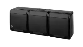 hermes-gniazdo-natynkowe-potrojne-z-uziemieniem-3x2p-z-ip44-czarne-0323-09