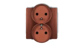 deco-gniazdo-podwojne-z-u-brazowy-metalik-9dgpr-2zp