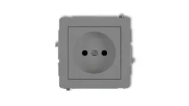 deco-gniazdo-pojedyncze-b-u-szary-mat-27dgp-1p