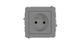 deco-gniazdo-pojedyncze-z-u-2p-z-szary-mat-27dgp-1zp