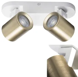 lampa-sufitowa-led-oprawa-scienna-podwojna-laurin-2x-10w-gu10-bialo-zlota