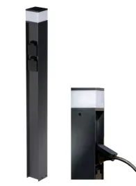 slupek-ogrodowy-oswietleniowy-2x-gniazdo-elektryczne-schuko-g9-80-cm-czarne