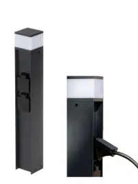 slupek-oswietleniowy-ogrodowy-z-2x-gniazdami-schuko-dasten-g9-50cm-czarny