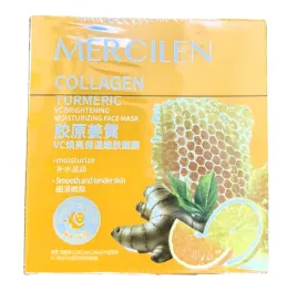 kolagenowa-maseczka-do-twarzy-mercilen-z-kurkuma-nawilzajaca-20-sztuk