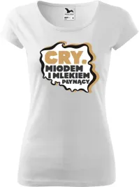 koszulka-z-nadrukiem-cry-miodem-i-mlekiem-r-m