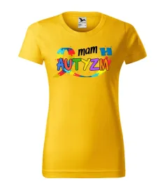 koszulka-damska-zolta-t-shirt-mam-autyzm-s
