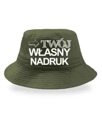 bucket-oliwkowy-z-nadrukiem-grafika-kapelusz