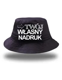 bucket-granatowy-z-nadrukiem-grafika-kapelusz