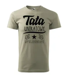 koszulka-meska-khaki-unikatowy-tata-dla-taty-l