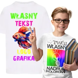 koszulka-dziecieca-biala-z-wlasnym-nadrukiem-grafika-napis-r-152