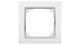 santra-ramka-pojedyncza-bialy-chrom-4171-26