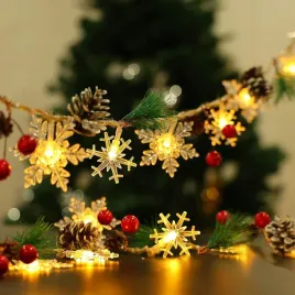 led-kiimiipa-kurtyna-swietlna-2m-sniezynki-szyszki-wewnetrzna