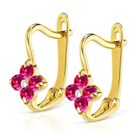 zlote-kolczyki-kwiatki-rubinowe-proba-333