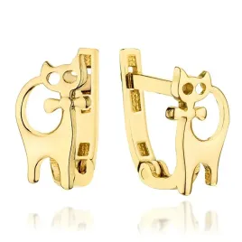 zlote-kolczyki-dla-dziewczynki-pr-585-male-kotki