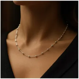 piekny-srebrny-lancuszek-naszyjnik-z-kuleczkami-celebrytka-35-cm-srebro-925