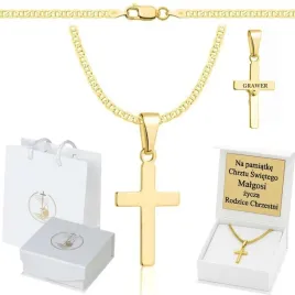 zloty-lancuszek-na-chrzciny-gucci-z-krzyzykiem-pr-585-925-grawer-gratis