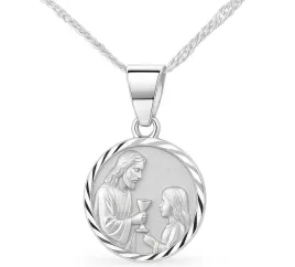 naszyjnik-srebrny-lancuszek-dla-dziewczynki-medalik-na-komunie-srebro-925