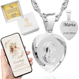 medalik-komunijny-matka-boska-lancuszek-50cm-komplet-z-grawerem-na-komunie