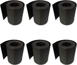 6x-tasma-ogrodzeniowa-255-x-19cm-technorattan-ciemny-braz-oslona-balkonowa