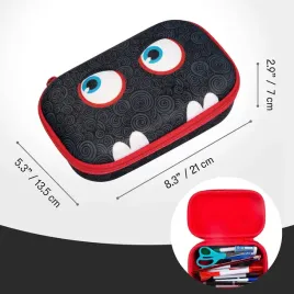 piornik-rozkladany-pojedynczy-piornik-z-oczami-rozkladany-czarny-dla-dzieci