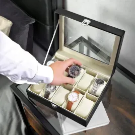 etui-na-zegarki-szkatulka-pudelko-elegancki-organizer-czarny-prezent-10-szt