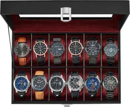 eleganckie-etui-na-zegarki-szkatulka-pudelko-organizer-czarny-prezent-12szt