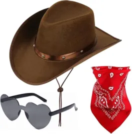kapelusz-kowbojski-z-cekinami-okulary-szalik-zestaw-brazowy-nakrycie-glowy