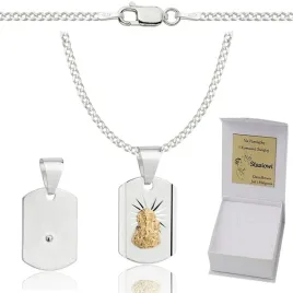 lancuszek-srebrny-meski-pancerka-diamentowany-z-medalikiem-grawer-gratis