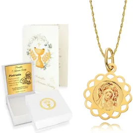 zloty-lancuszek-333-medalik-kwiatek-chrzest-komunia-zloto-333-grawer