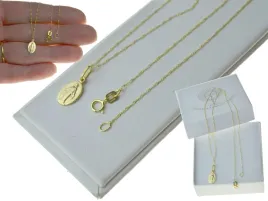 lancuszek-zloty-45cm-medalik-cudowny-zloto-585-komunia-komplet-chrzest